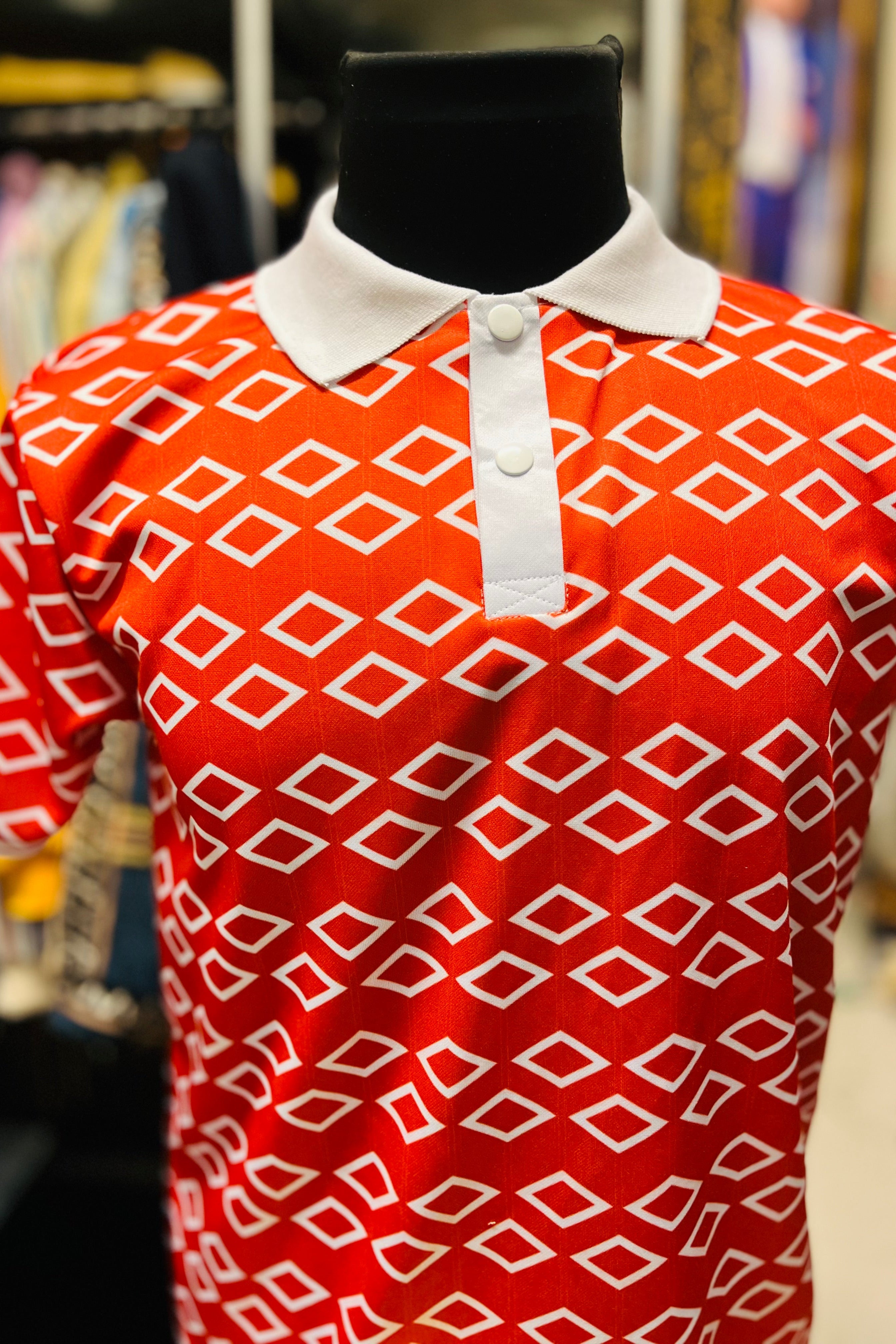 Heritage Grid Golf Polo Shirt