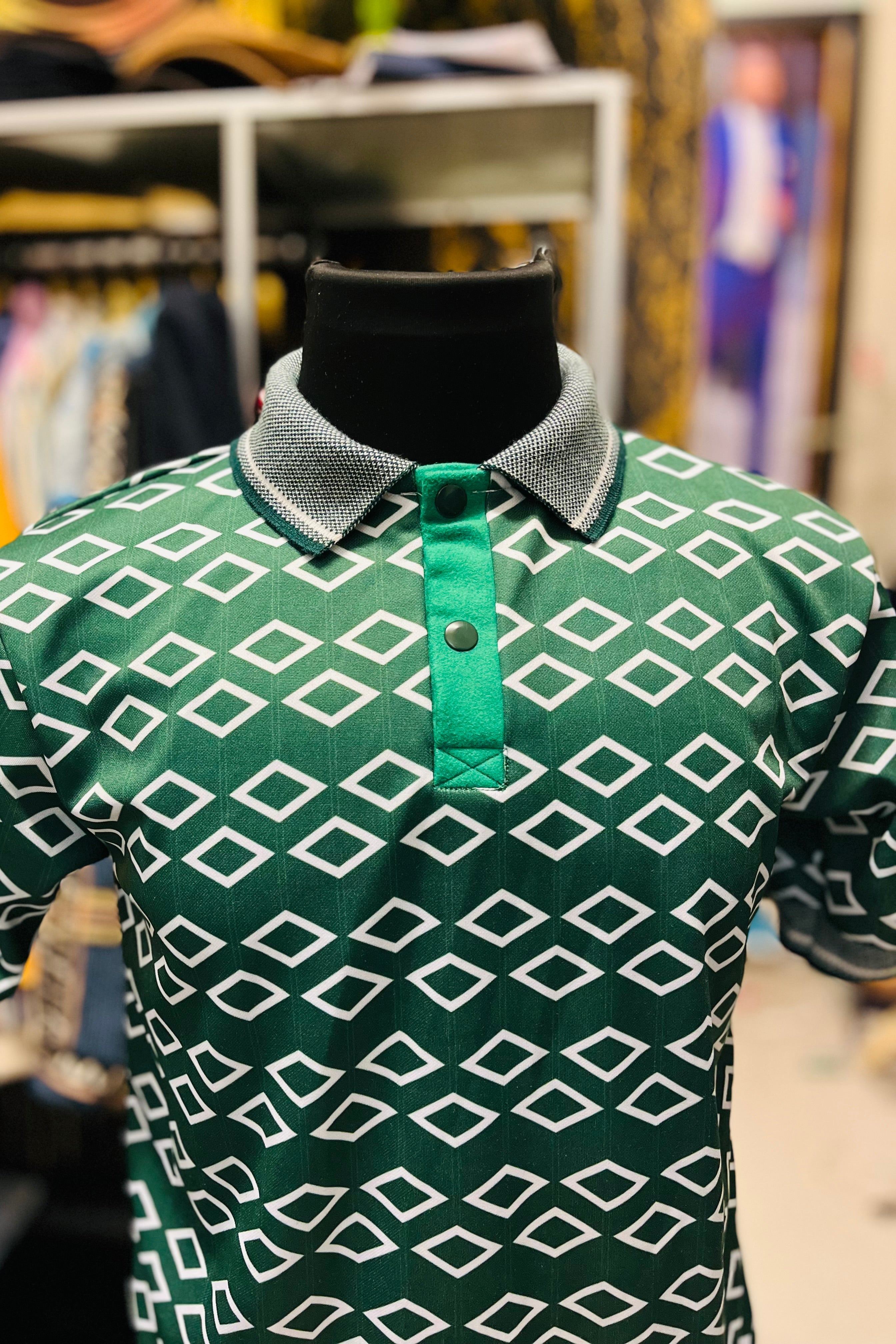 Heritage Grid Golf Polo Shirt