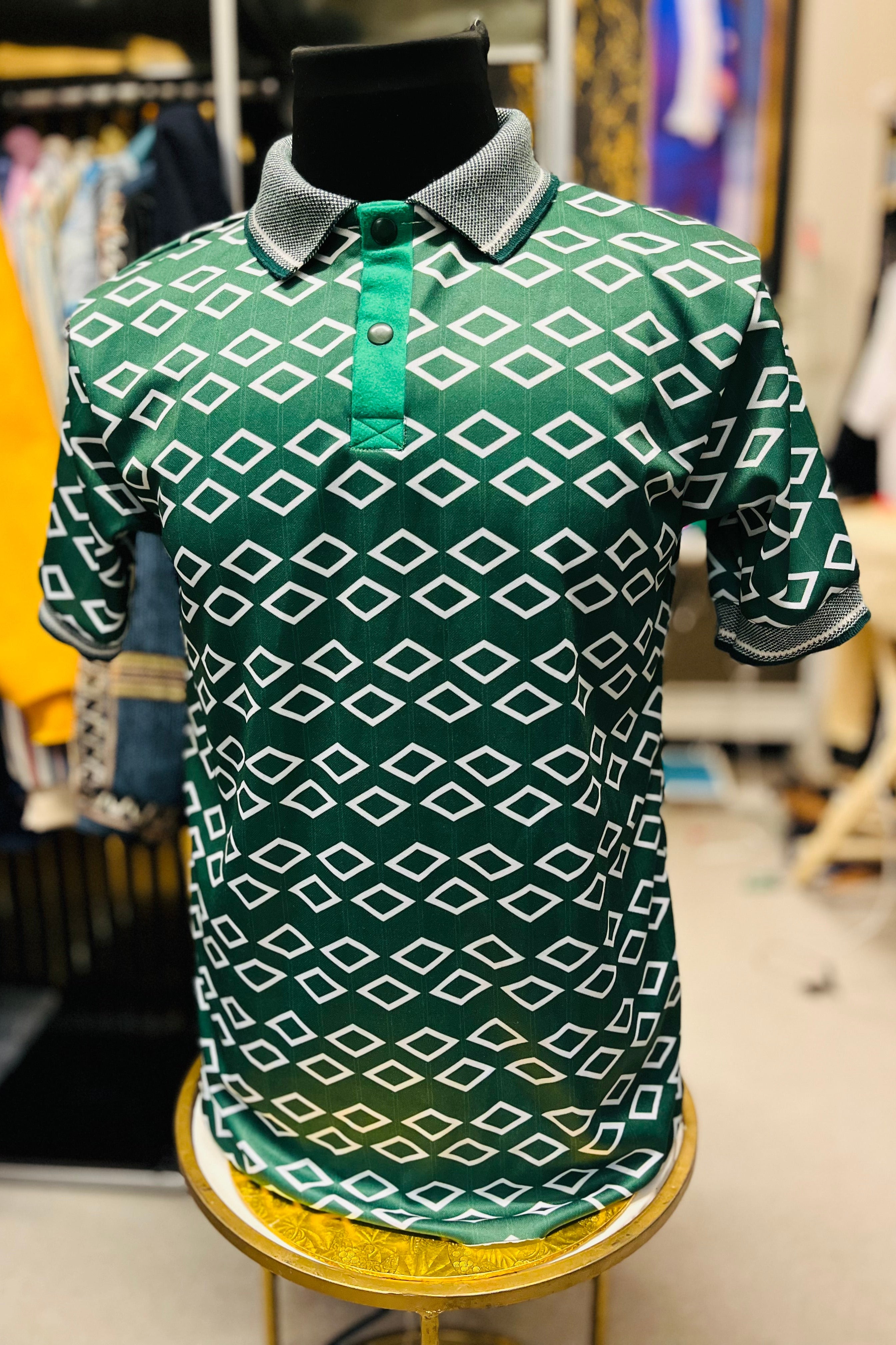 Heritage Grid Golf Polo Shirt
